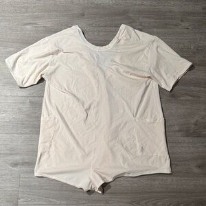 Free People Hot Shot Tee Romper — Beached Clay